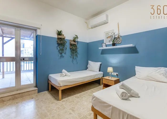 Spacious Seafront With Terrace, Bbq & Views By 360 Estates * 슬리에마